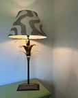 Green Wiggle Textured Steep Empire Lampshade | Handmade Ceiling Light Shade | UK
