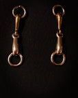 Silver Steed Snaffle Bit Stud Earrings