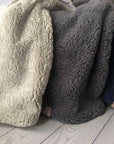 Premium Sherpa Fleece Dog Blanket | Handmade Soft Reversible Pet Throw | Cosy Luxury Dog Bedding UK