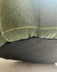 Luxury Forest Green Check Dog Bed with Removable Cushion – Handmade in Devon