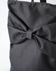 Waterproof Black Bow Backpack with Laptop Pocket