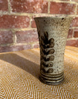 Floral ceramic vase