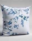 Birds and Roses cotton throw cushion