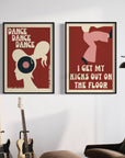 Premium Northern Soul music print, retro wall art, handcrafted framed option, UK printed on 230gsm paper, vibrant colors by Little Egret Design at brixbailey.com