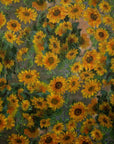 Van Gogh Sunflowers Velvet French Drum Lampshade | Handmade Ceiling Light Shade | UK