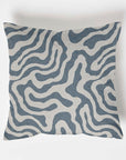 Blue wiggle throw cushion, scatter cushions