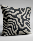 Black wiggle throw cushion, scatter cushions