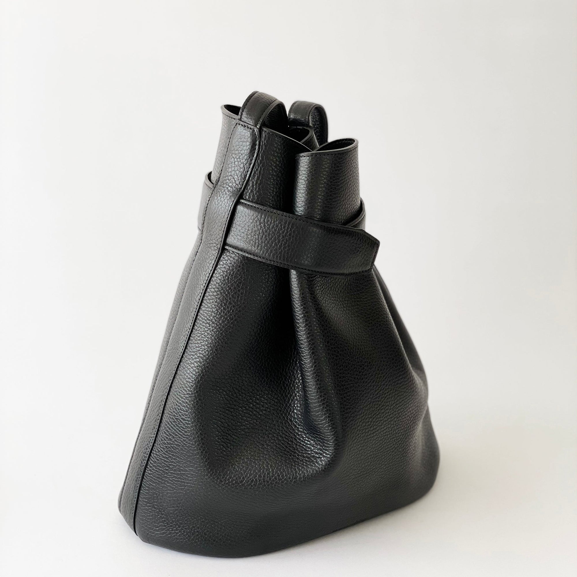 The Navona Bucket Bag in Black