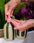Ceramic Soap Holder & 1 Litre Refill Set