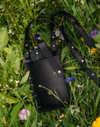 Eco-Friendly Leather Phone Bag with Strap & Closure