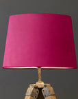 Hot Pink Velvet Lampshade | French Drum Ceiling Light Shade | Bespoke Handmade Empire Lampshade