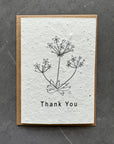 Small Plantable Thank You Cards