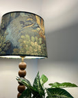 Forbidden Forest Velvet Lampshade | French Drum Ceiling Light Shade | Bespoke Handmade Empire Lampshade