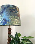 Forbidden Forest Velvet Lampshade | French Drum Ceiling Light Shade | Bespoke Handmade Empire Lampshade