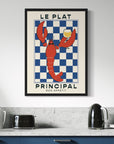 Premium Lobster Art Print, Luxury Home Decor, High Quality Vibrant Wall Art, Framed or Unframed Options, UK Printed by Little Egret Design at brixbailey.com