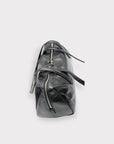 Genuine Leather Recycled Tote Bag - 19cm Tall, 32cm Length, 27cm Handle Drop - Eco-Friendly & Durable by Sook Stainable at brixbailey.com