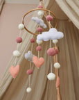 Handmade Little Hearts baby mobile-2