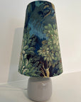 Forbidden forest Velvet cone lampshade, extra tall lampshade