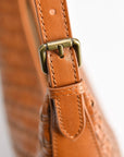 Handmade Genuine Leather Tote Bag - 14cm Tall, 27cm Length, Adjustable Handle - Eco-Friendly & Durable by Sook Stainable at brixbailey.com