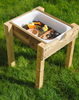 Premium Sensory Table for Kids - Durable Pine Wood Montessori Learning Toy for Sand, Water, and Creative Play by Vincabel's Playground at brixbailey.com