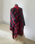 Midi recycled wool cape