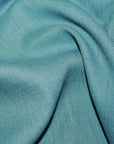 Teal linen drum lampshade/ ceiling shade with a white linin