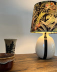 Leopard & Palm Trees Velvet French Drum Lampshade | Handmade Ceiling Light Shade | UK