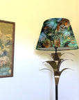 Tropical Cheetah Velvet Steep Empire Lampshade | Handmade Ceiling Light Shade | UK