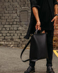 Convertible Leather Backpack/Shoulder Bag by Stella Soomlais