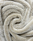 Luxury Cream Faux Fur Dog Blanket | Reversible with Soft Suede Backing