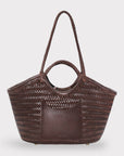 CELIA Calfskin Leather Tote from SOOK - Spacious Travel & Everyday Bag with Cotton Drawstring Organizer | Handmade in Italy by Sook Stainable at brixbailey.com