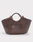 CELIA Calfskin Leather Tote from SOOK - Spacious Travel Bag with Cotton Drawstring Organizer | Handmade in Italy by Sook Stainable at brixbailey.com