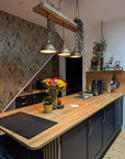 Wooden Beam Light with Shades 120cm