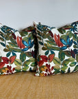 Autumn leaves cotton throw cushion