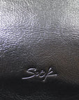 Genuine Leather Recycled Tote Bag - 19cm Tall, 32cm Length, 27cm Handle Drop - Eco-Friendly & Durable by Sook Stainable at brixbailey.com