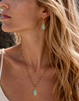 Persephone Double Gemstone Beaded Chain Necklace Pariba Onyx & Smoky Quartz