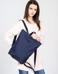 Navy Blue Backpack – Stylish & Versatile with Laptop Pocket by Muni at www.brixbailey.com
