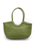 Handmade Italian Genuine Leather Bag - Adjustable Handle, 25cm Tall, 30-40cm Wide - Eco-Friendly & Durable by Sook Stainable at brixbailey.com