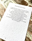 Over the Rainbow Bridge Plantable Keepsake card and Bracelet