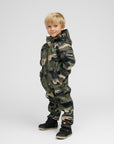 Softshell Onesie for Kids Moss Green