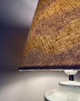 Ecru Wiggle Textured Steep Empire Lampshade | Handmade Ceiling Light Shade | UK