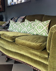 Marrakesh green cotton cushion, scatter cushions