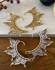 Boho Butterfly Filigree Ear Cuff - No Piercing Wrap Earring in Gold and Silver