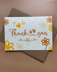 Thank You Note Card set - Yellow Daisies