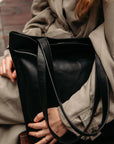 Leather Tote Bag - Sustainable, Fits 13" Laptop