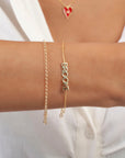 Name Block Lettering Bracelet