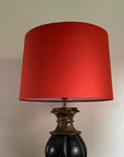 Burnt Orange Cotton French Drum Lampshade | Handmade Ceiling Light Shade | UK
