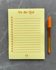 Bright Yellow To Do List