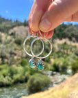 Solstice Hoops – Sonoran Gold Turquoise