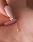 Dainty Trila Diamond Studs Earrings